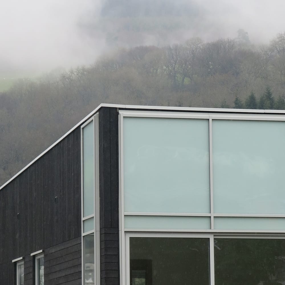 Tŷ Calon Lân Primary Care Health Centre, Mountain Ash - Foggy Day