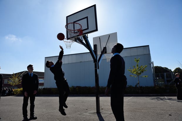 Bristol Free School - Basketball photograph
