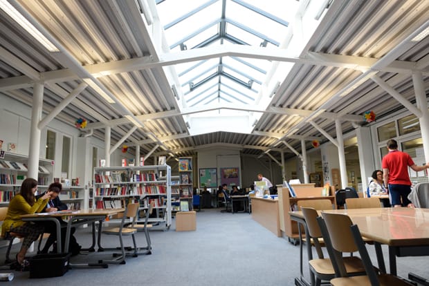 Bristol Free School - Library photograph