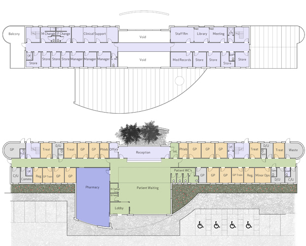 Primary Care Health Centre, Llanbradach, Wales - Plans
