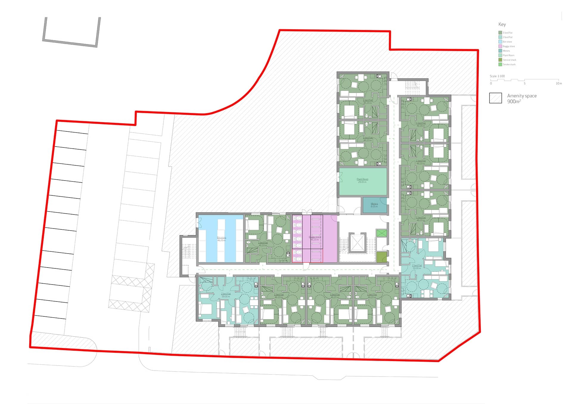 Michaelstone Road Housing, Cardiff - Apartments plans