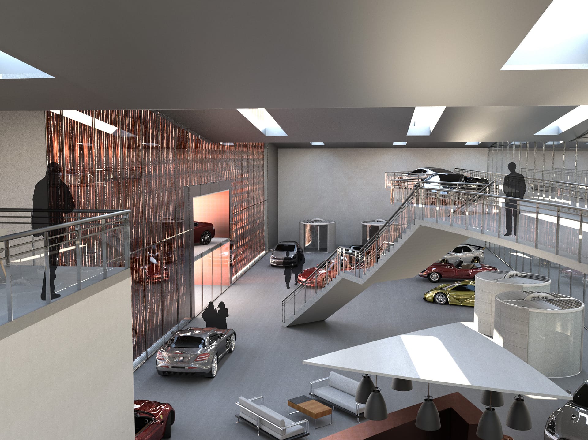 Headquarters for TVR, Ebbw Vale, Wales - CGI