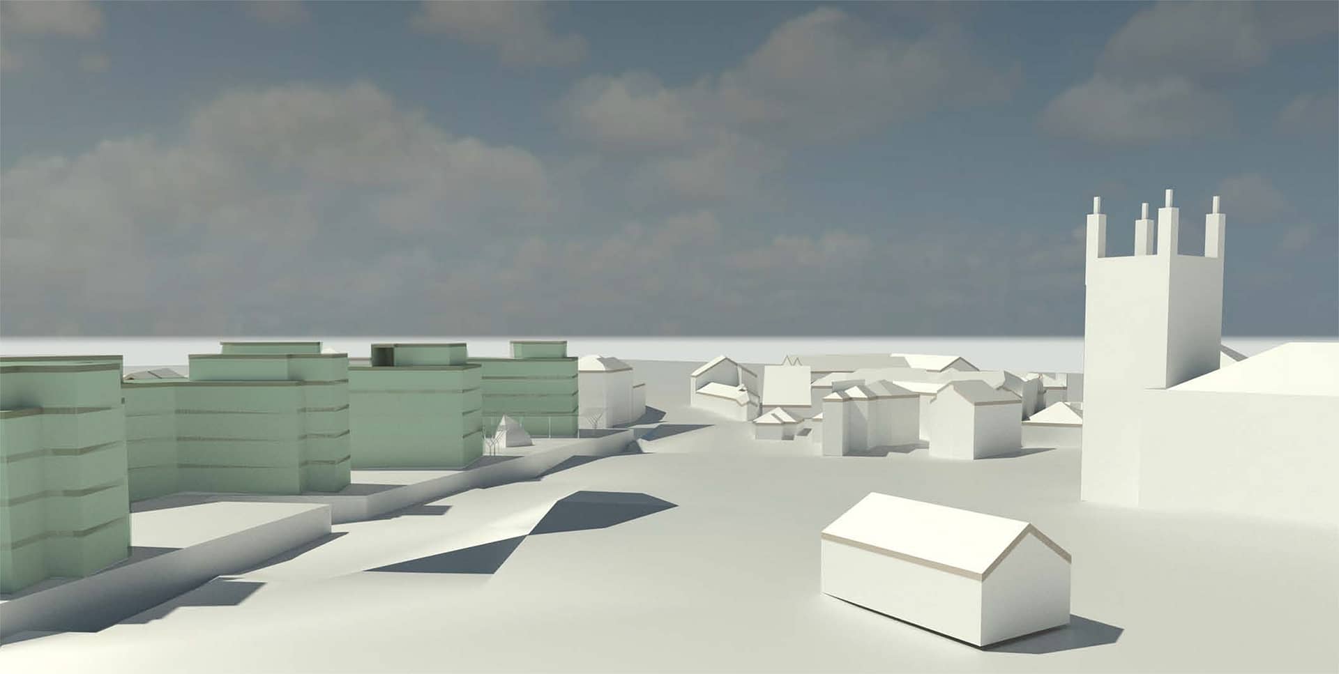 Proposed Mixed-Use Development, Wrexham CGI3